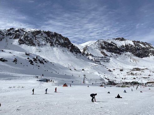 Valle Nevado centro de ski cerca de Santiago
